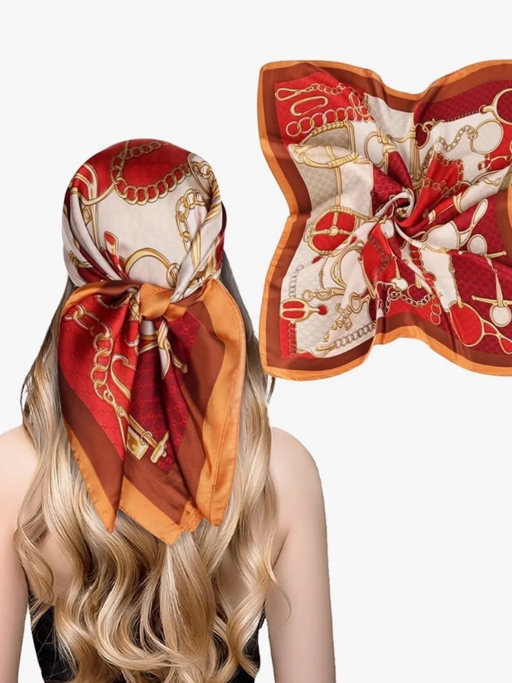 Silk Fill Satin Head Scarf for Women Hair Bandana Hair Scarf Wrap Neck Scarf